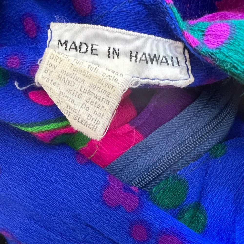 Vintage Psychedelic Op Art Abstract 70s Coordinated Coord 2 Piece Flare Set - Picture 6 of 6